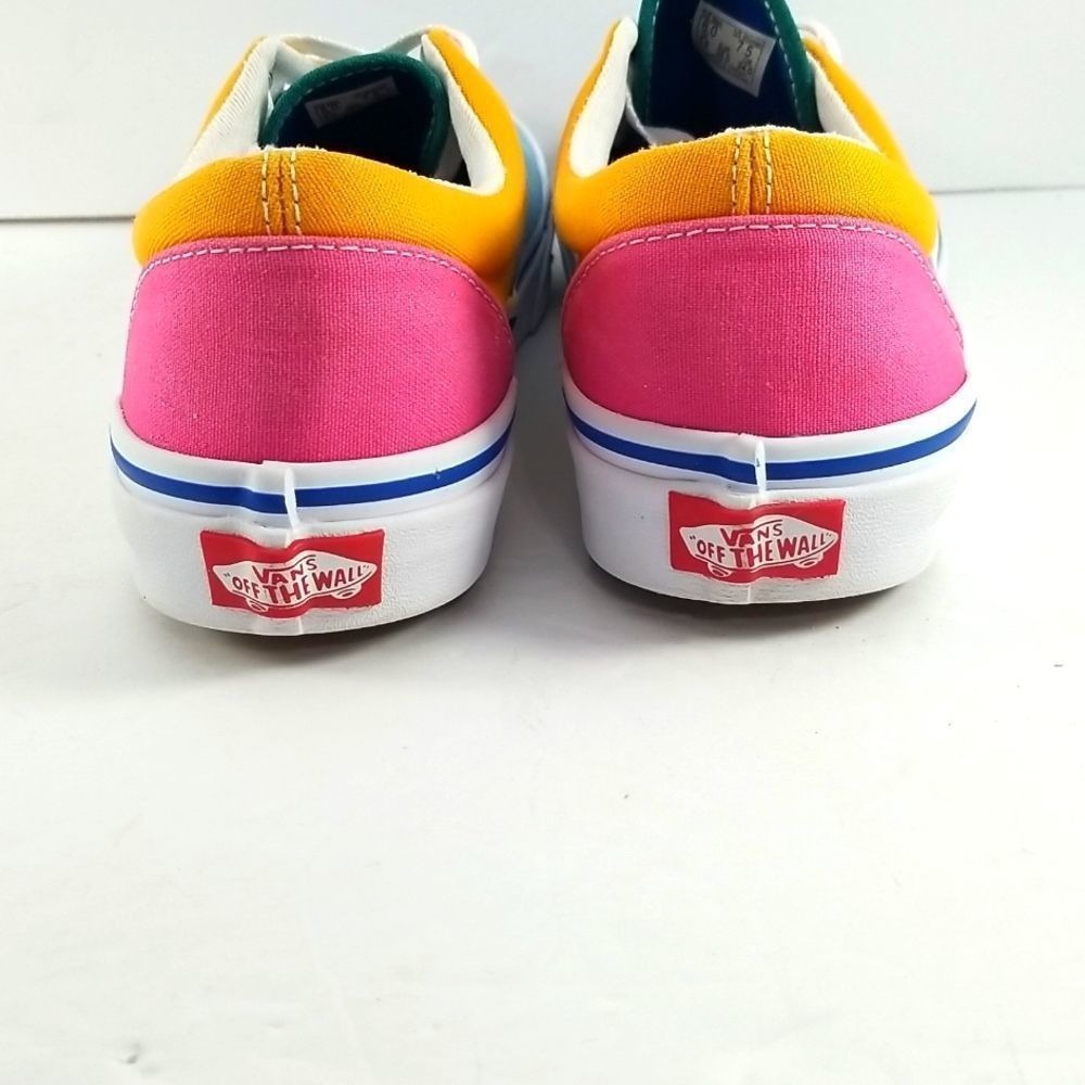 Vans‎ Era Colorblock Sneakers Blue Yellow Pink Green Multi Color Low Top Shoes - Picture 5 of 6